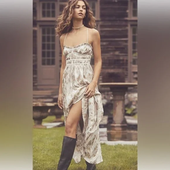 Free People Charlie Bustier Maxi dress Large LAST ONE PRICE FIRM - Picture 3 of 10